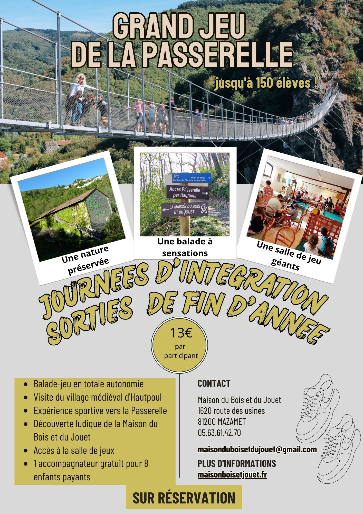 Grand jeu de la passerelle de Mazamet